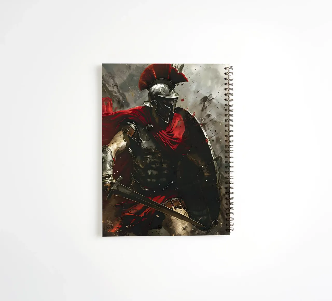 Spartan dynamics spiral notebook by M-Ulrich-Digital Art