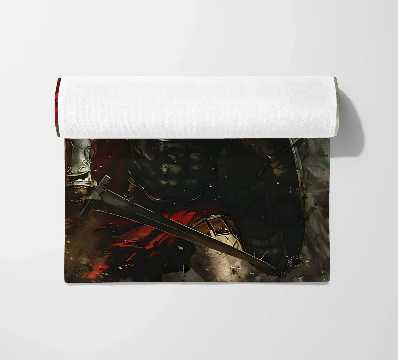 Spartan dynamics beach towel by M-Ulrich-Digital Art