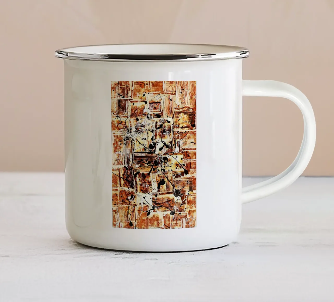 IDEAL GIFT 90 invers. tazza in smalto da Thierry Vobmann Abstract painting