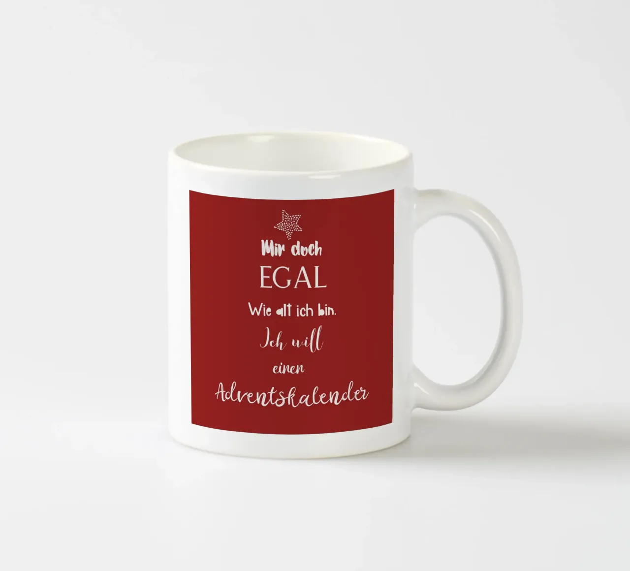 Grappige Kerst Uitspraak Over Advent Kalender Vakantie Vrolijkheid keramische mok van Stilrausch