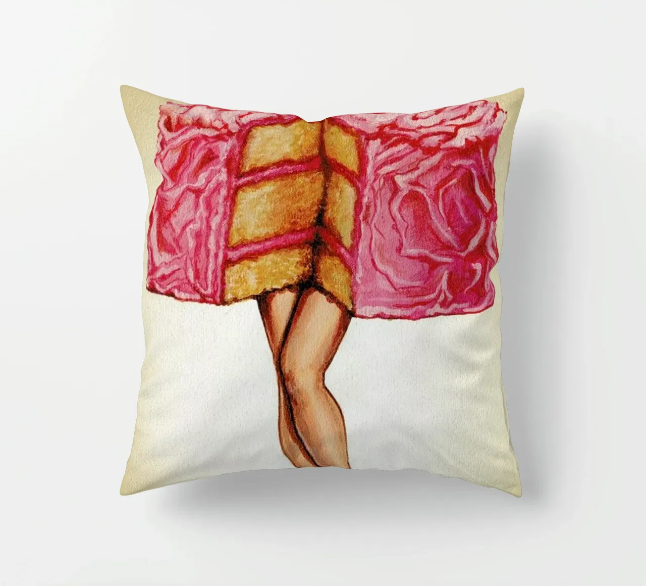 Hot Cakes decorative cushion by Kelly Gilleran