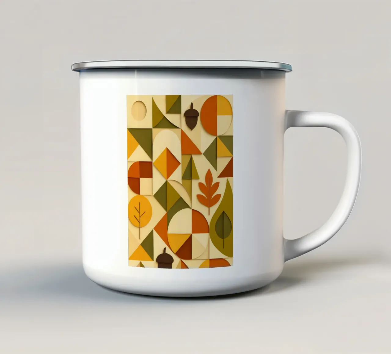 Stile moderno di metà secolo tazza in smalto da ARTOMATIC