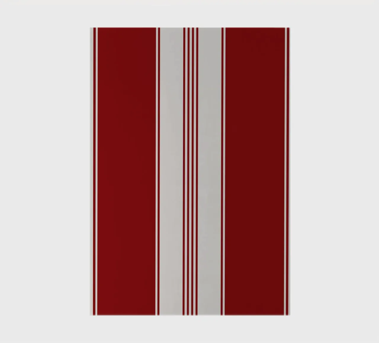 Rode en beige strepen geïnspireerd op klassiek kerstsnoepje notitieboek van Stilrausch