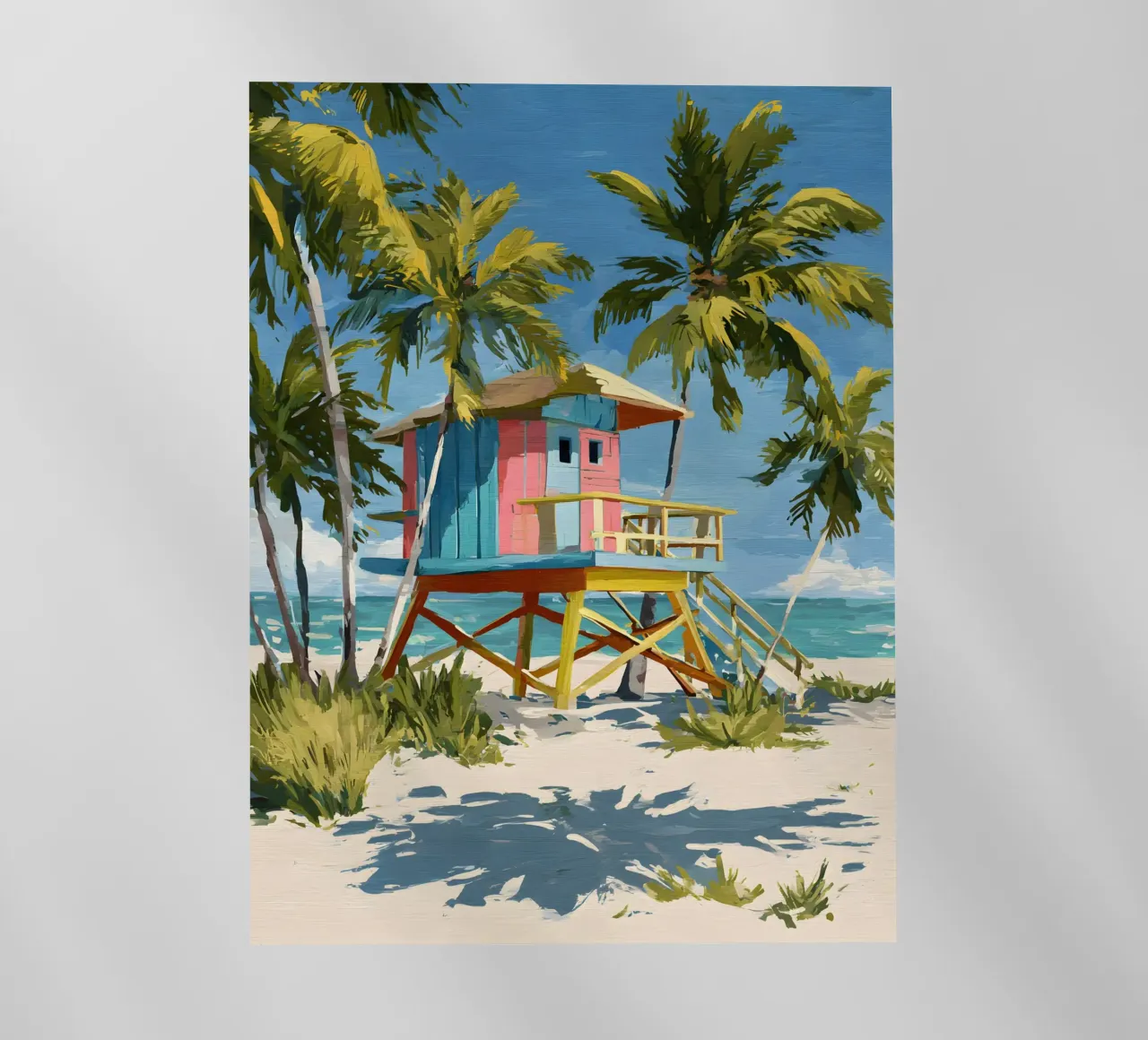Lifeguard Tower Miami pellicola backlit da Gypsy Galleria