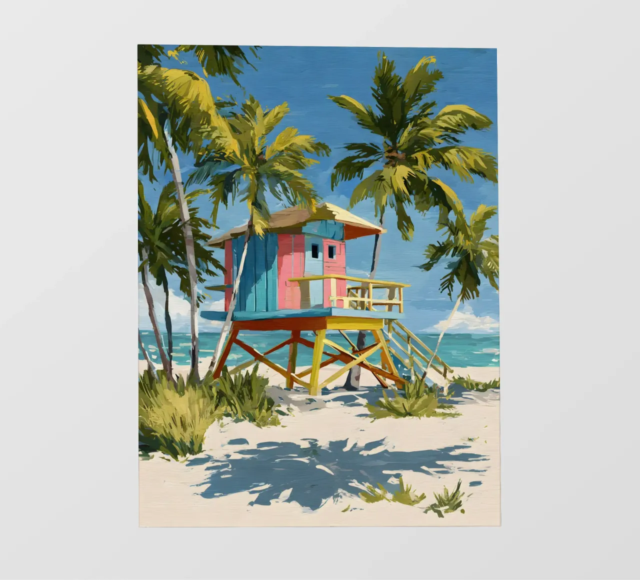 Lifeguard Tower Miami pellicola backlit da Gypsy Galleria