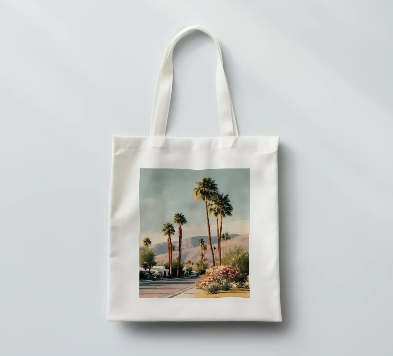 Retro Palm Springs borsa in juta da Gypsy Galleria