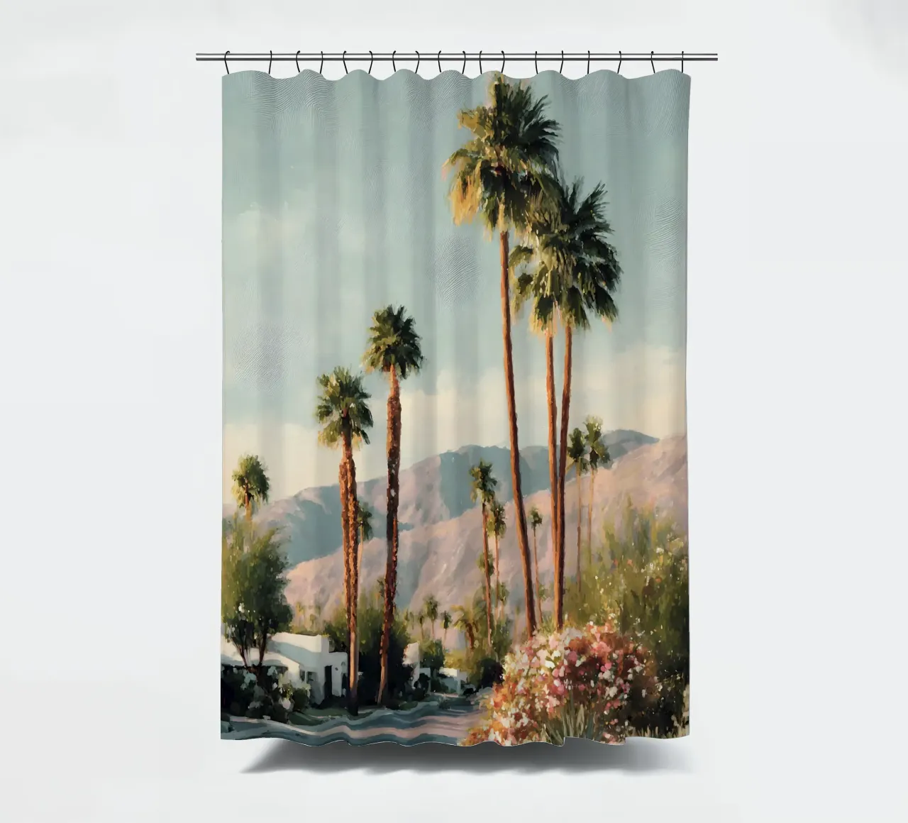 Retro Palm Springs tenda da doccia da Gypsy Galleria