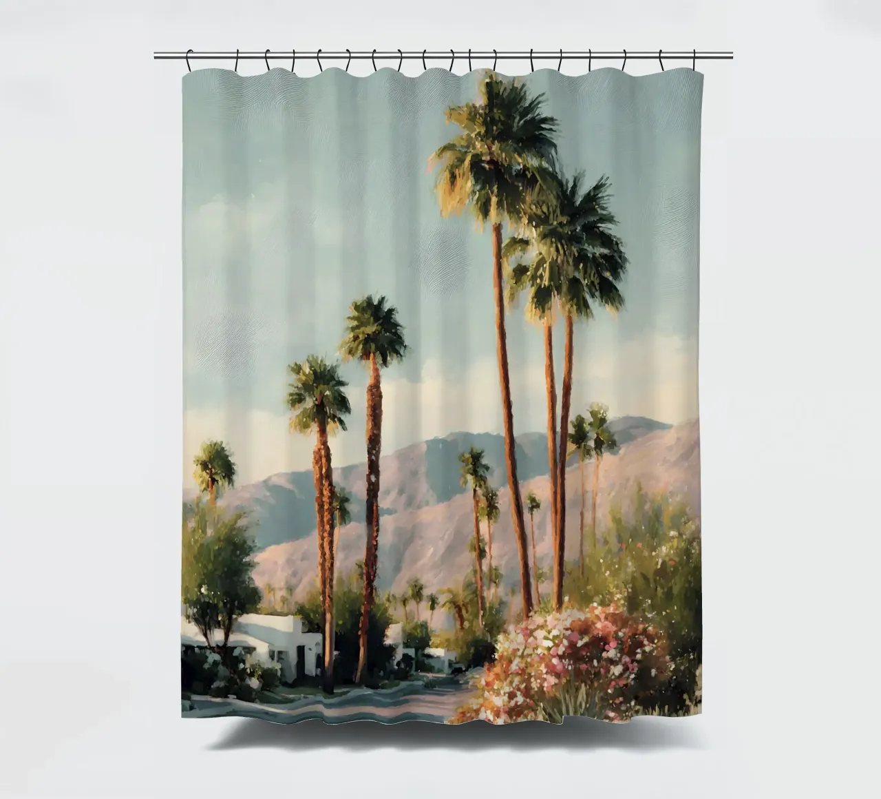 Retro Palm Springs tenda da doccia da Gypsy Galleria