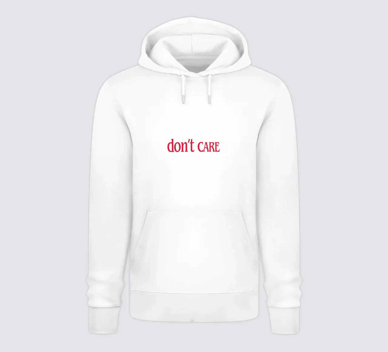 Don’t Care Typography felpa con cappuccio da Attaboy Dsgn