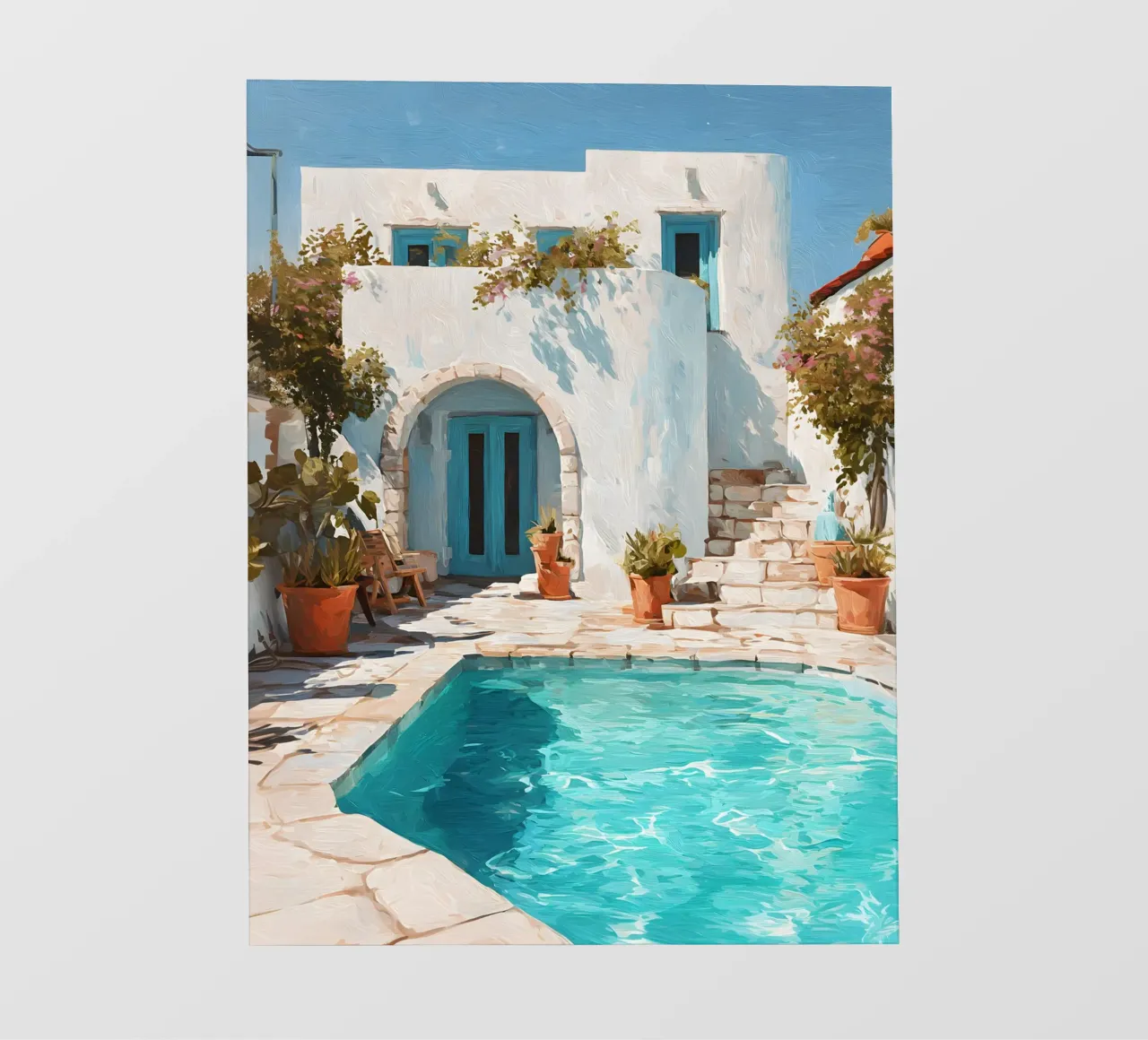 Mediterranean Pool Escape telo in pvc da Gypsy Galleria