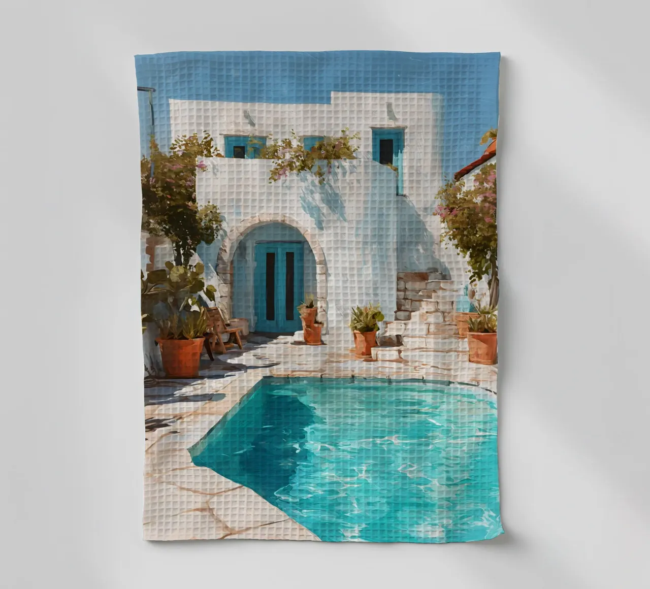 Mediterranean Pool Escape canovaccio da cucina da Gypsy Galleria