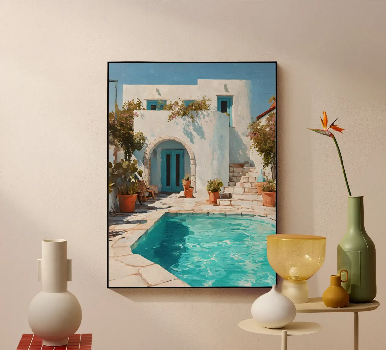 Mediterranean Pool Escape plexiglass da Gypsy Galleria