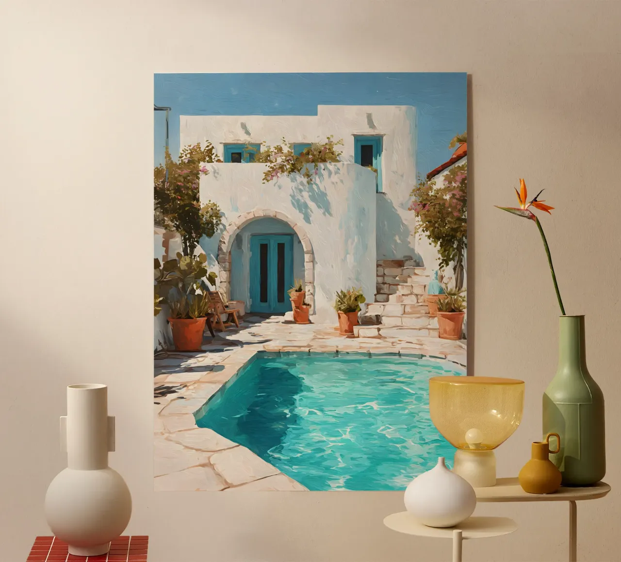 Mediterranean Pool Escape plexiglass da Gypsy Galleria