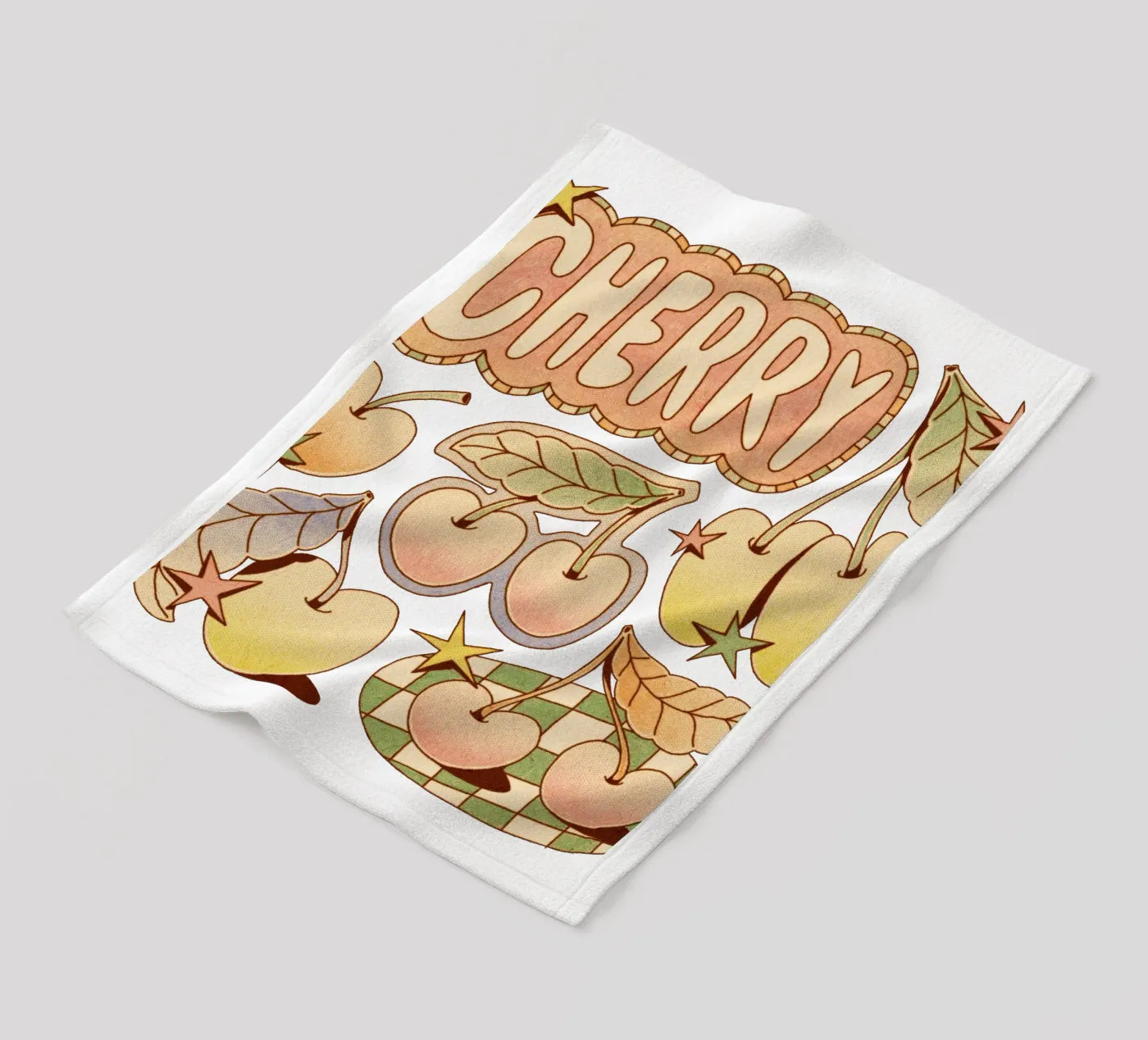 A Cherry fleece blanket by Six Legs Under