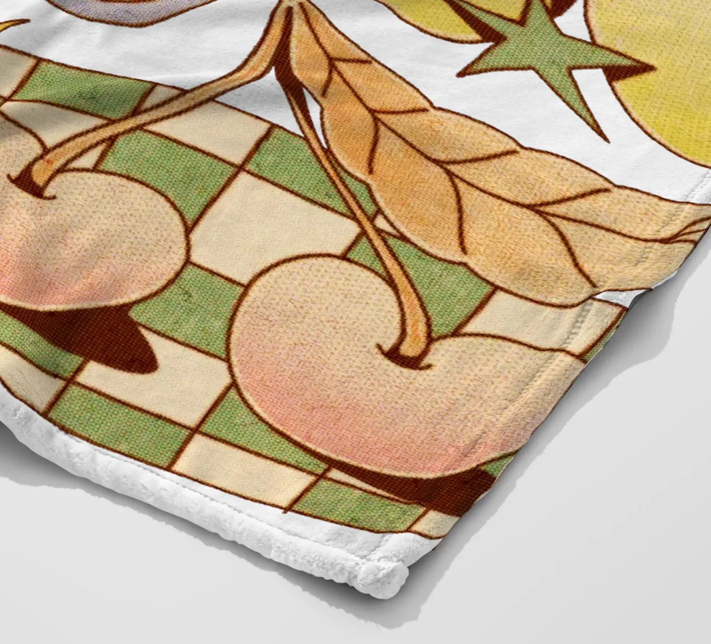 A Cherry fleece blanket by Six Legs Under