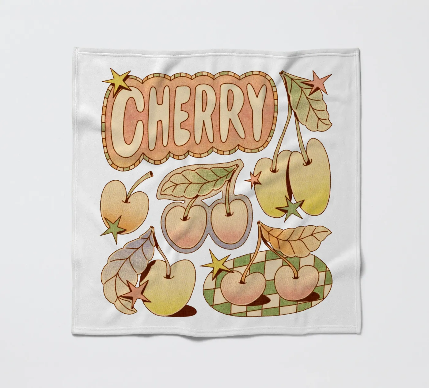 A Cherry fleece blanket by Six Legs Under