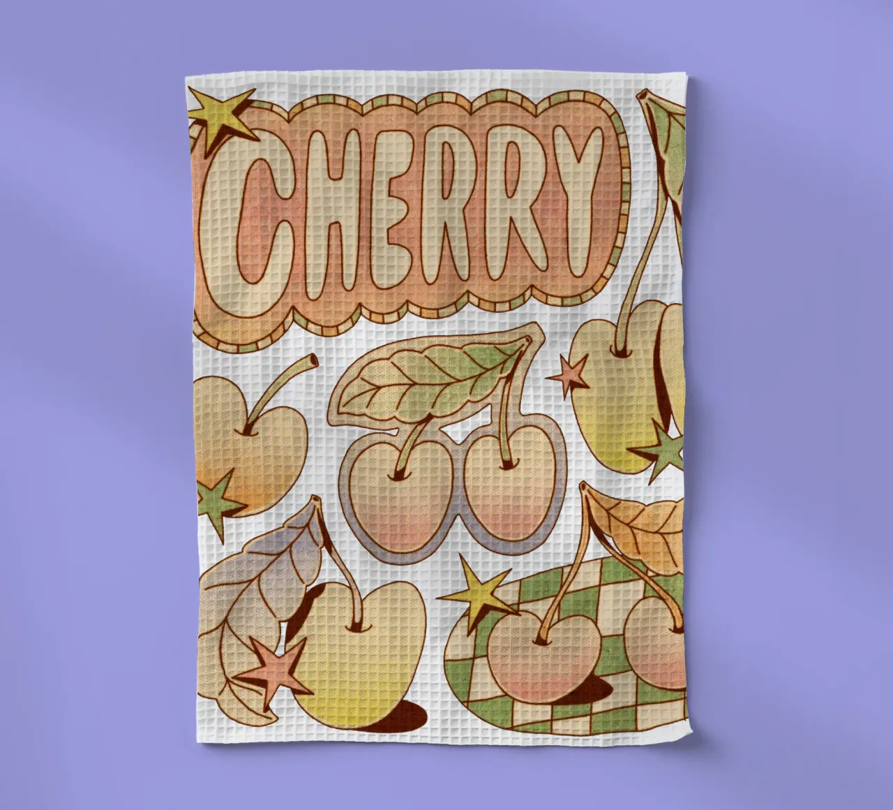 A Cherry canovaccio da cucina da Six Legs Under