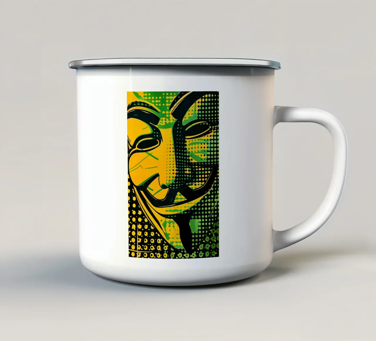 Vendetta Maske tazza in smalto da Autofocus