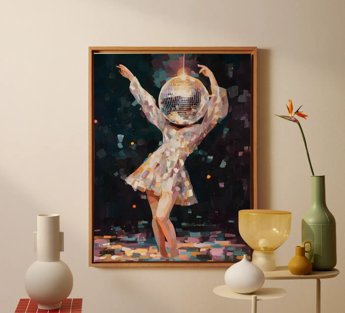Disco Dancing canvas van Gypsy Galleria