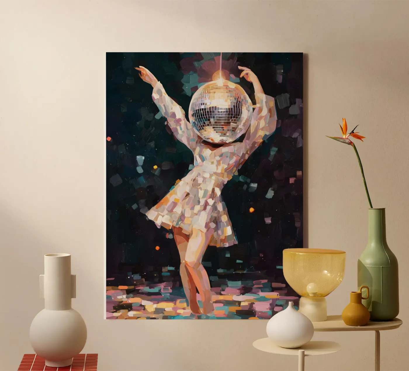 Disco Dancing canvas van Gypsy Galleria