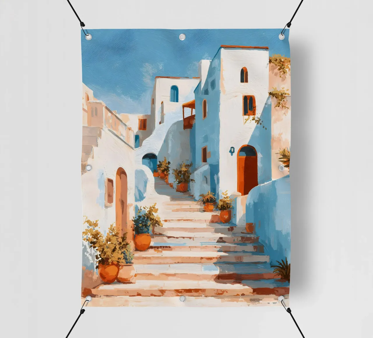 Mediterranean Steps telo in pvc da Gypsy Galleria