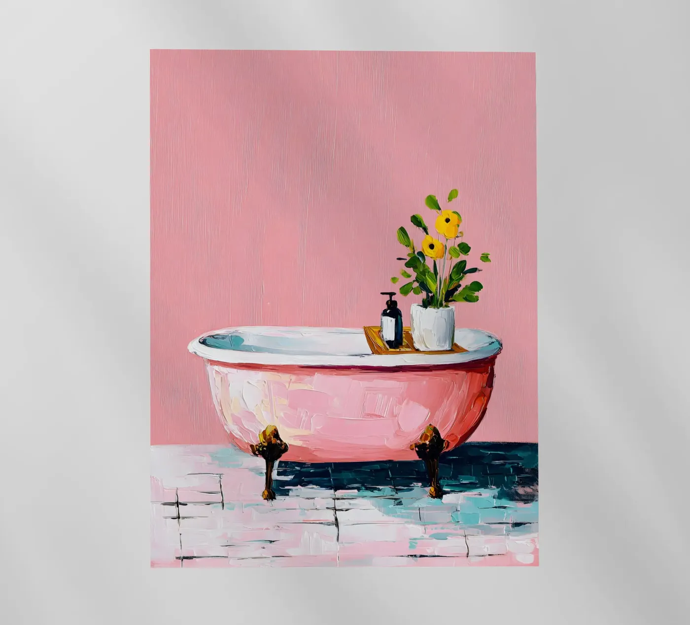 Pink Tub Dreams pellicola backlit da Gypsy Galleria