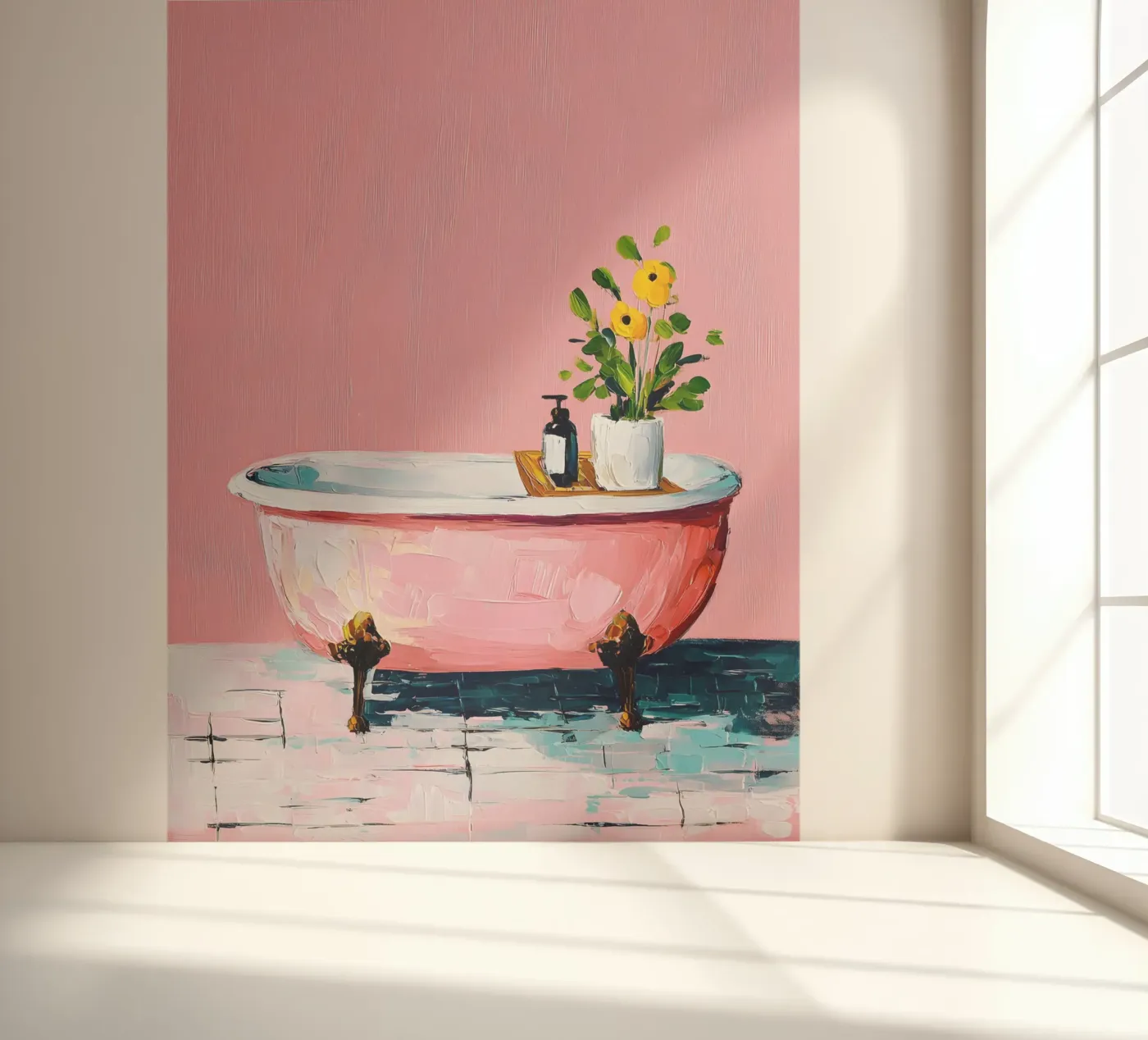 Pink Tub Dreams carta da parati fotografica da Gypsy Galleria