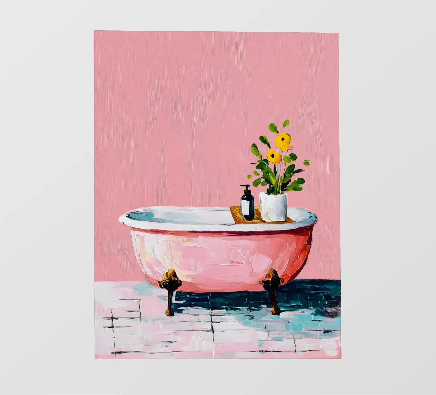 Pink Tub Dreams carta da parati fotografica da Gypsy Galleria