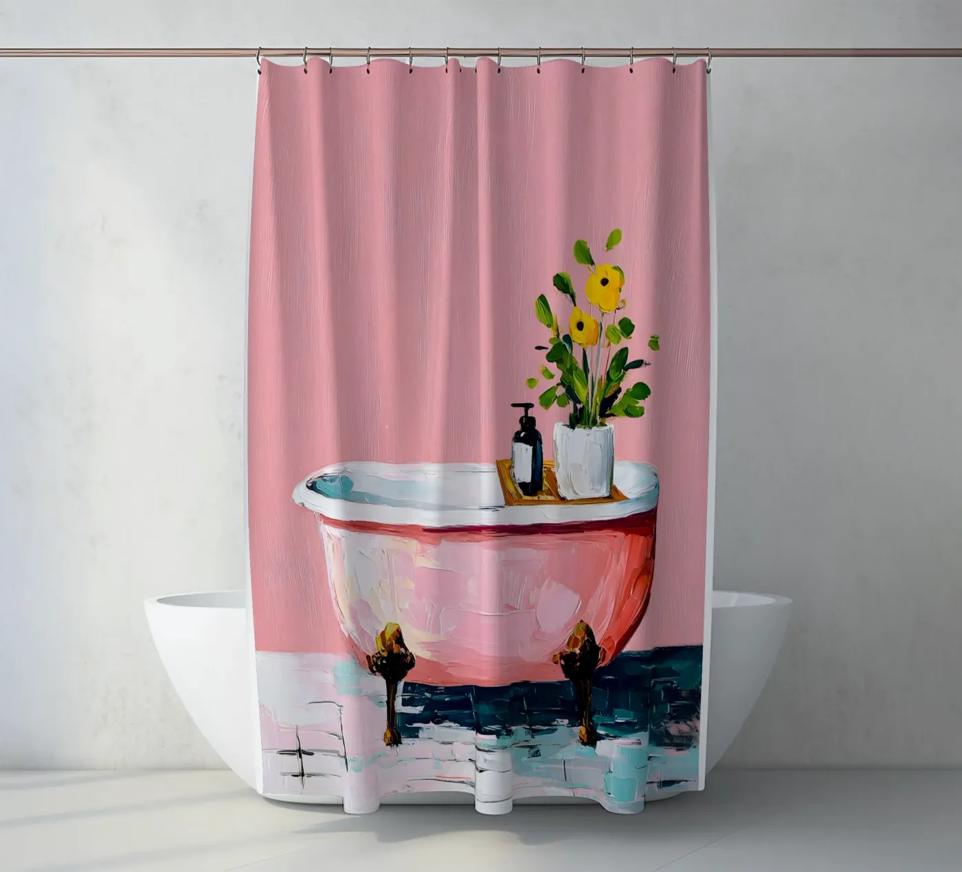 Pink Tub Dreams tenda da doccia da Gypsy Galleria