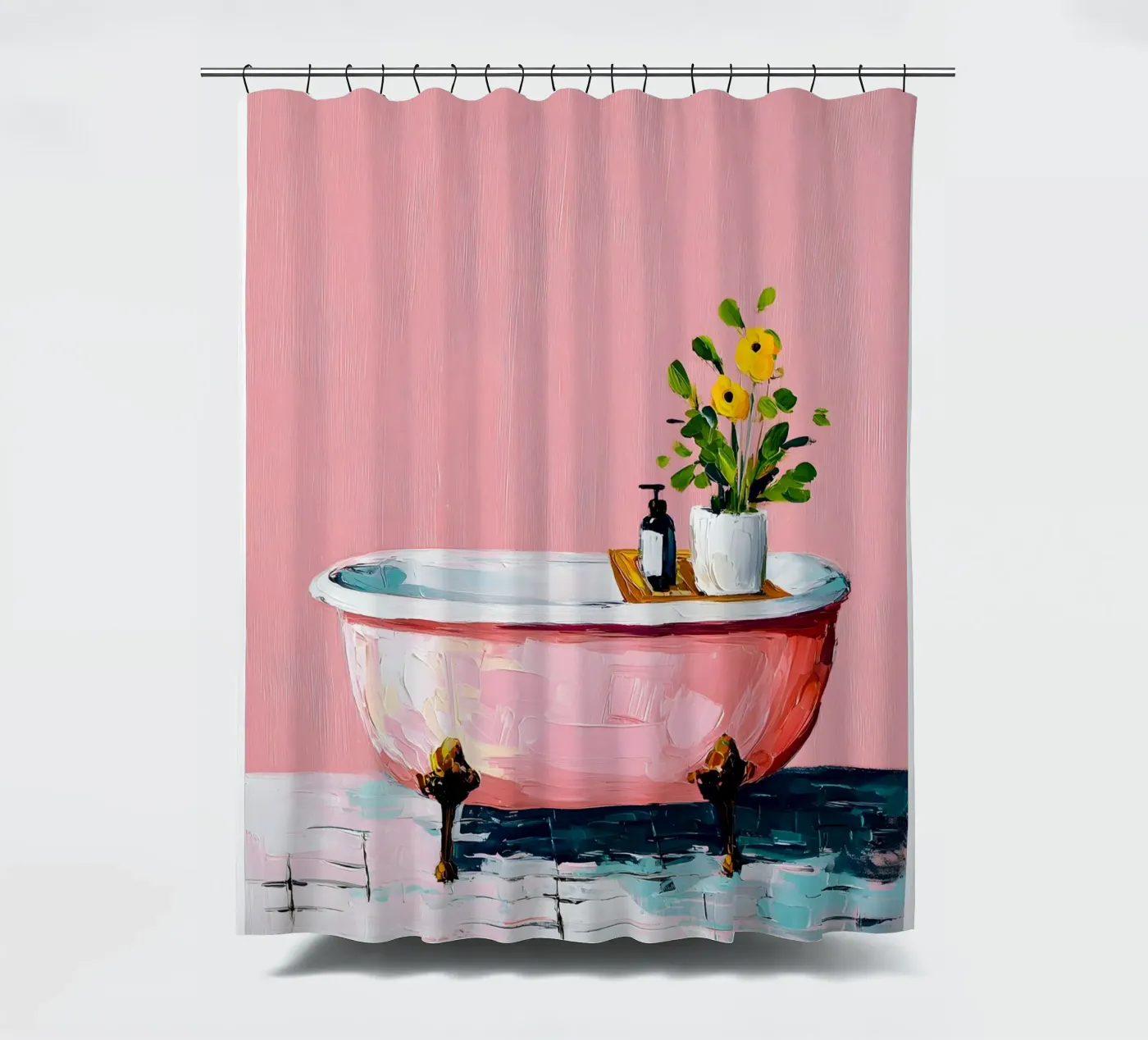 Pink Tub Dreams tenda da doccia da Gypsy Galleria