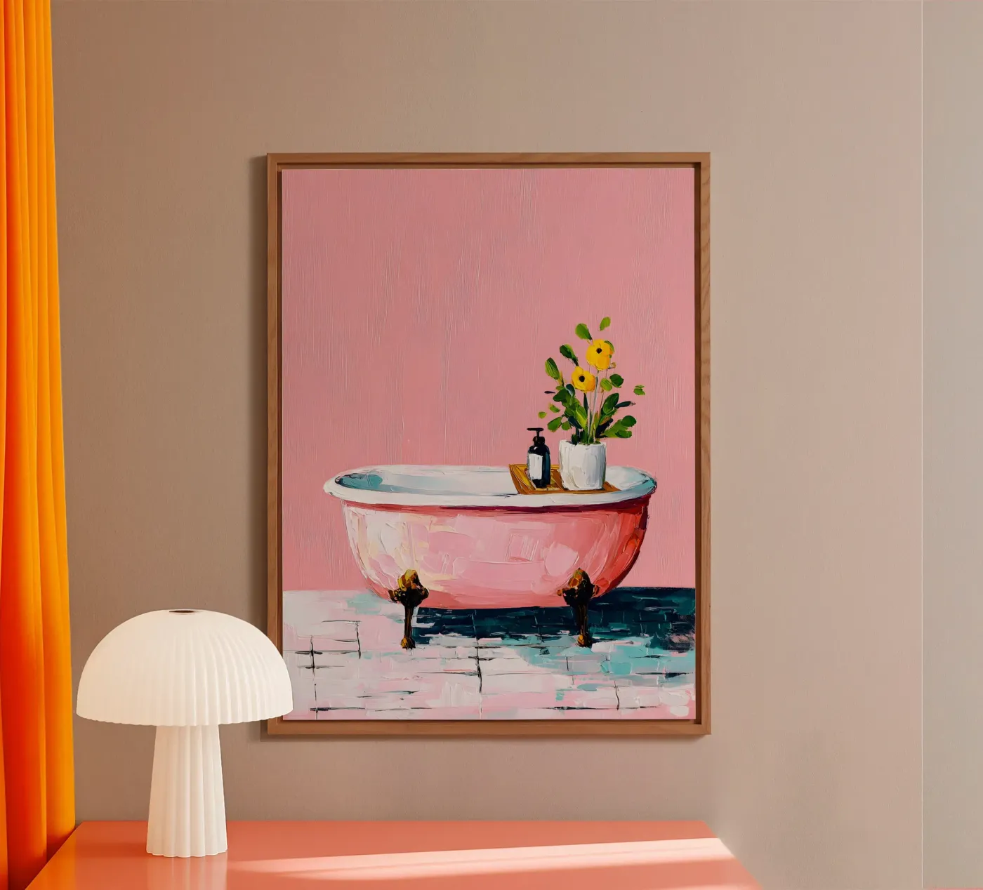 Pink Tub Dreams pannello forex da Gypsy Galleria