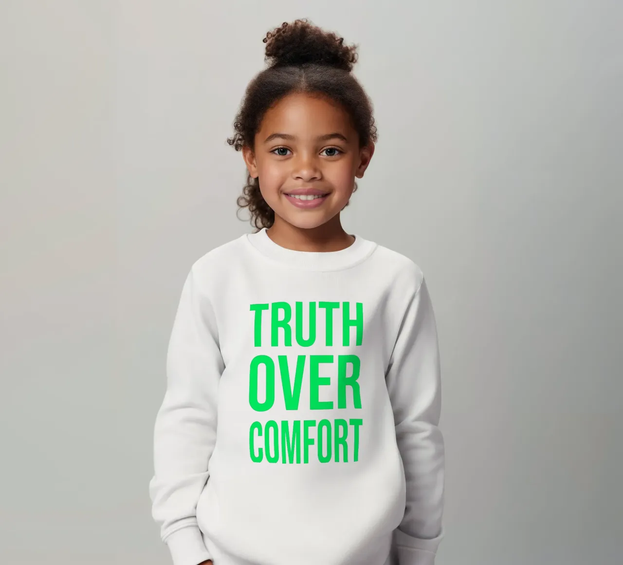 OVER Series- bold letters, brave values (5 colors) felpa bambino da OVER SERIES