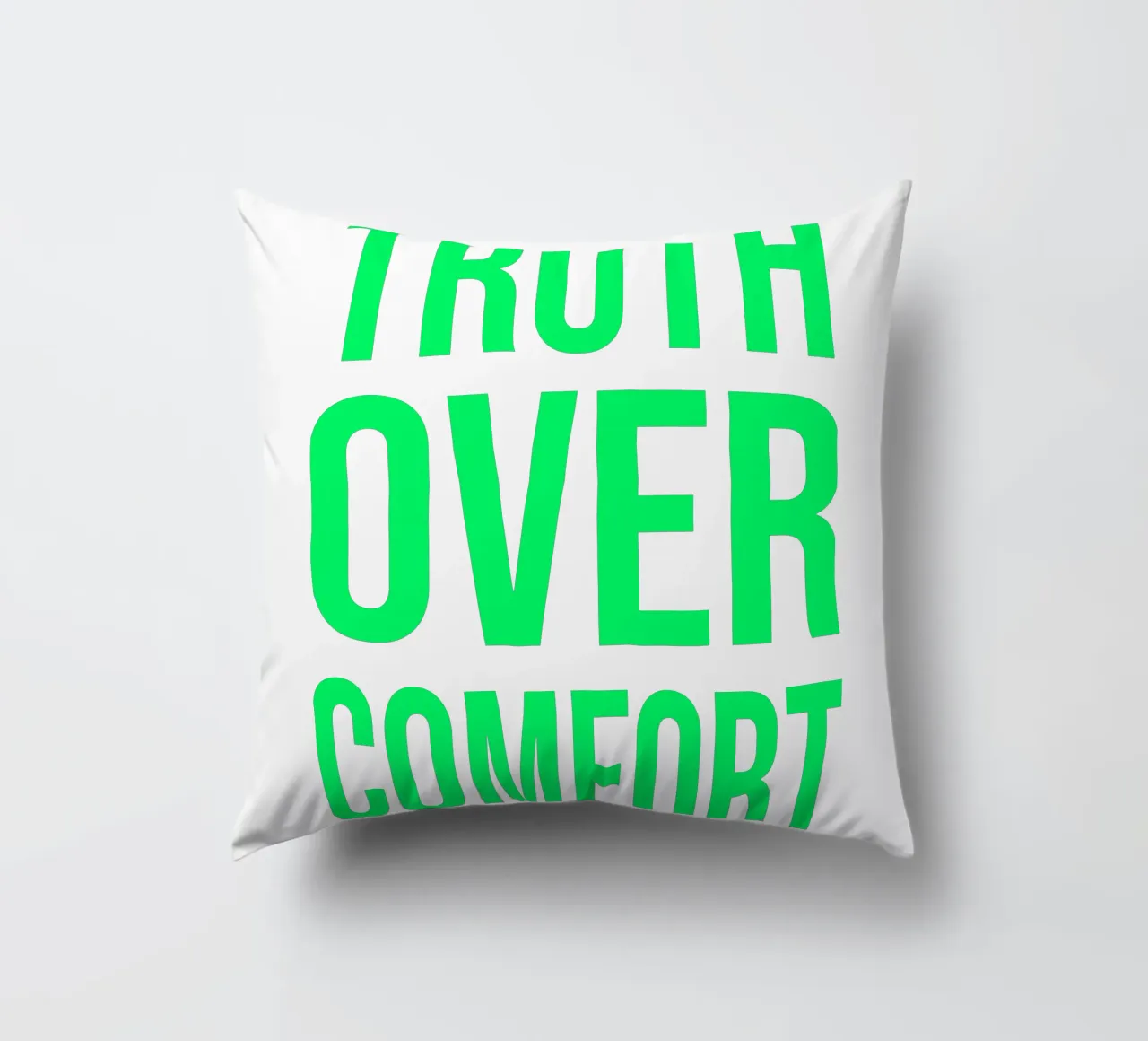 OVER Series- bold letters, brave values (5 colors) cuscino da OVER SERIES