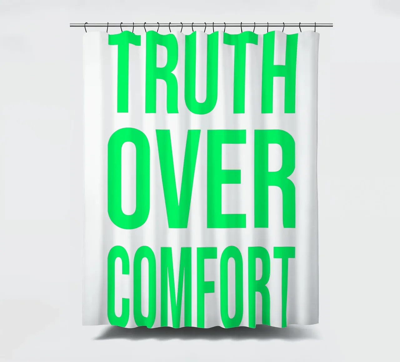 OVER Series- bold letters, brave values (5 colors) tenda da doccia da OVER SERIES