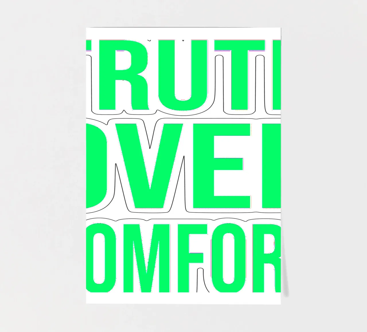 OVER Series- bold letters, brave values (5 colors) foglio adesivo da OVER SERIES
