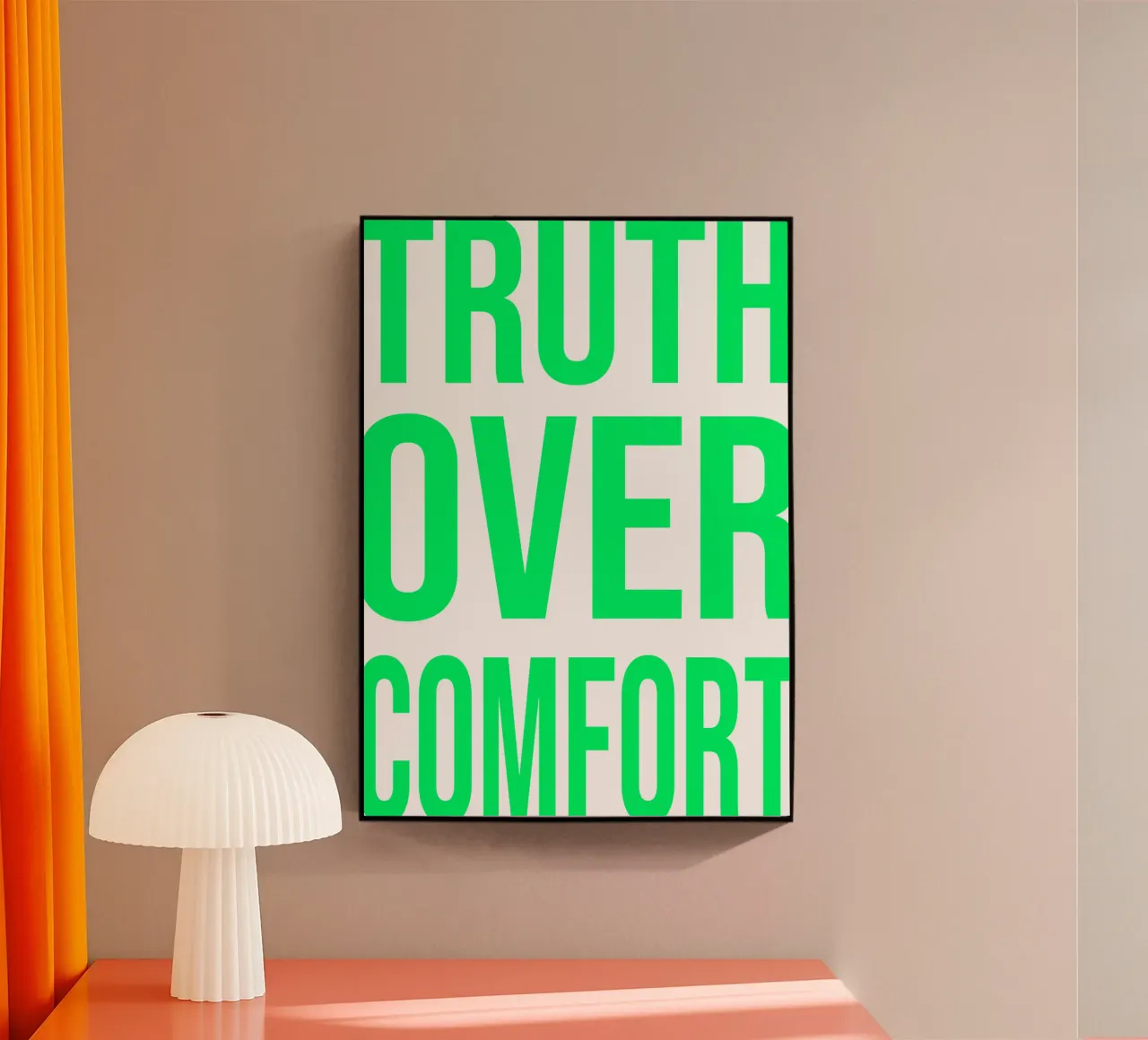OVER Series- bold letters, brave values (5 colors) plexiglass da OVER SERIES