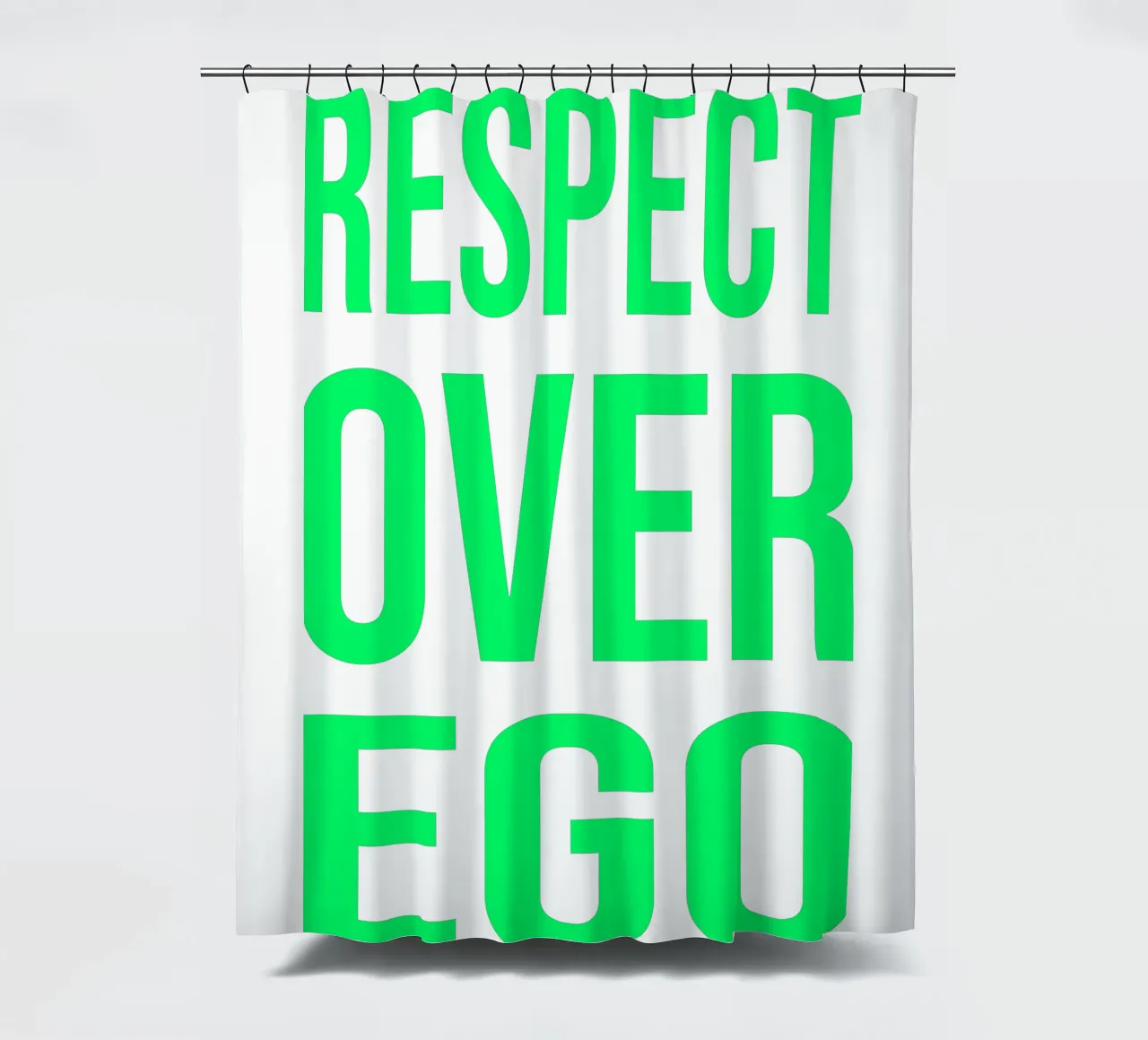 OVER Series- bold letters, brave values (5 colors) tenda da doccia da OVER SERIES