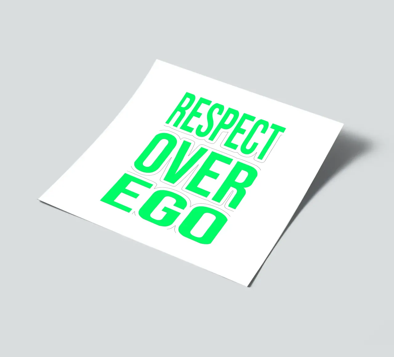 OVER Series- respect over ego (5 colors) foglio adesivo da OVER SERIES
