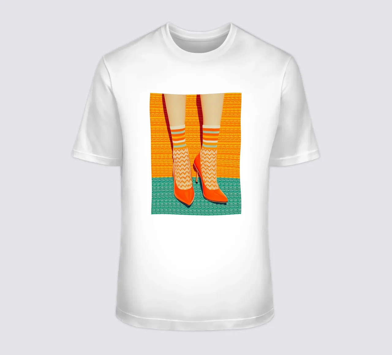 Calze colorate e tacchi alti t-shirt da Carinaprint