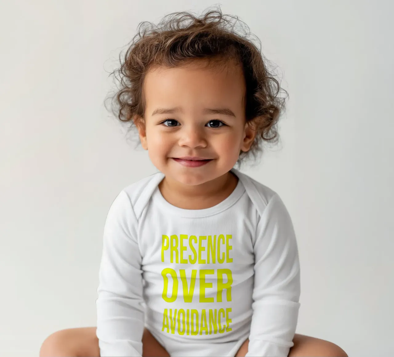 OVER Series- presence over avoidance (5 colors) body neonato maniche lunghe da OVER SERIES