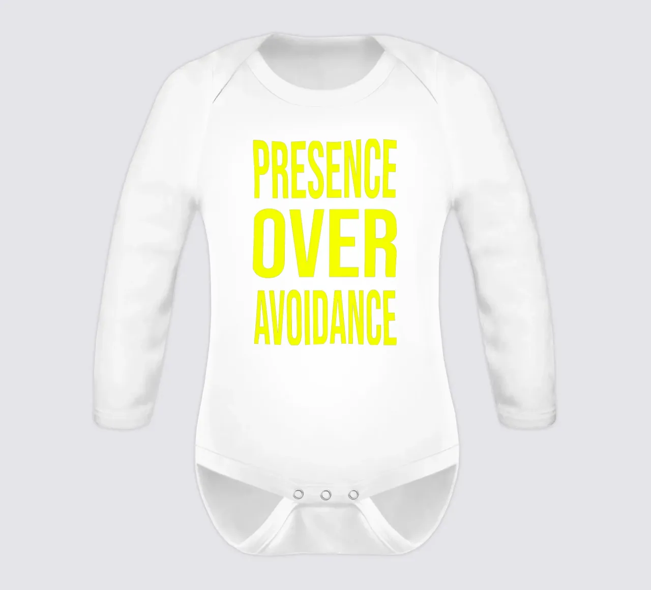 OVER Series- presence over avoidance (5 colors) body neonato maniche lunghe da OVER SERIES