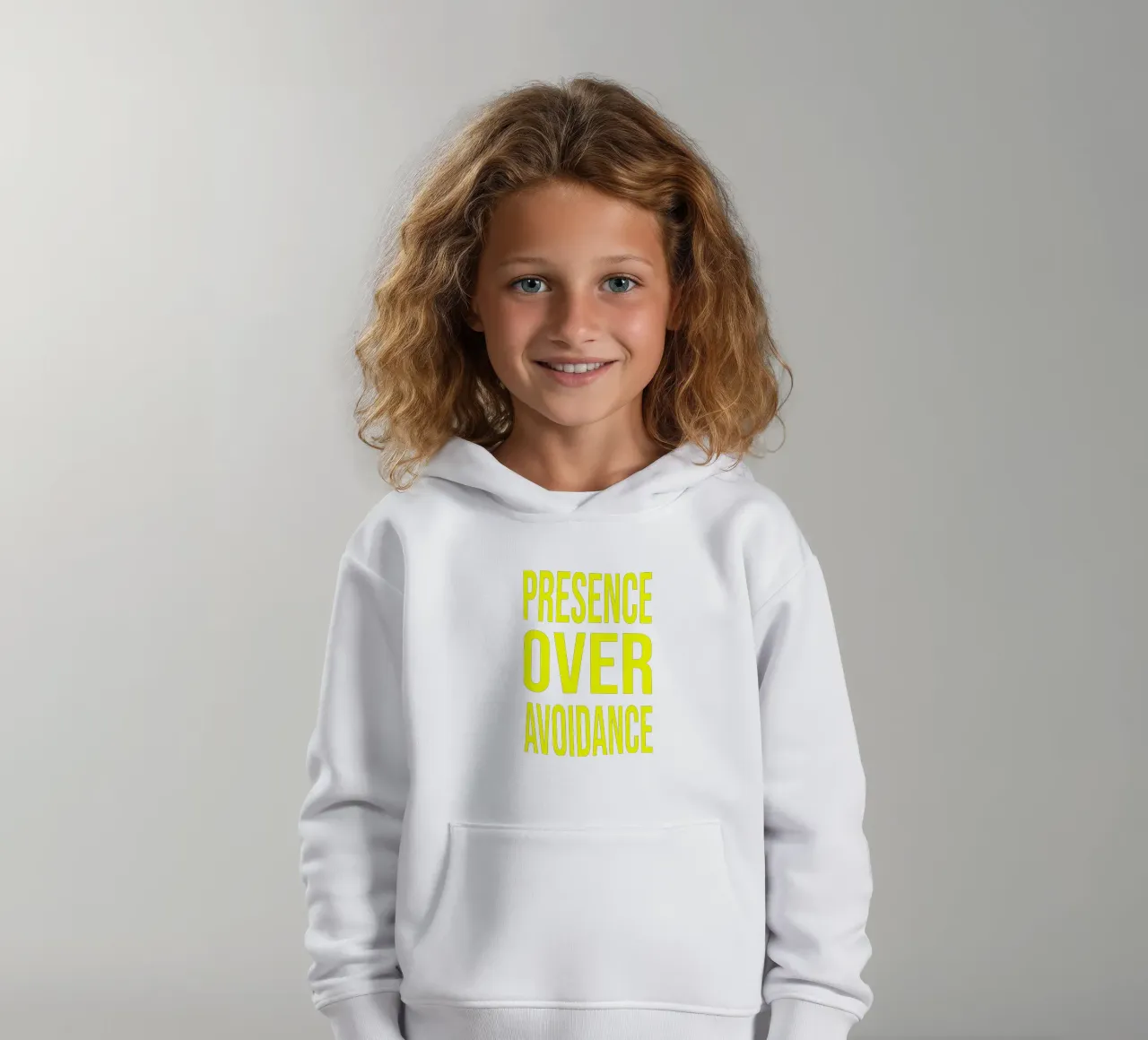 OVER Series- bold letters, brave values (5 colors) felpa bambino con cappuccio da OVER SERIES