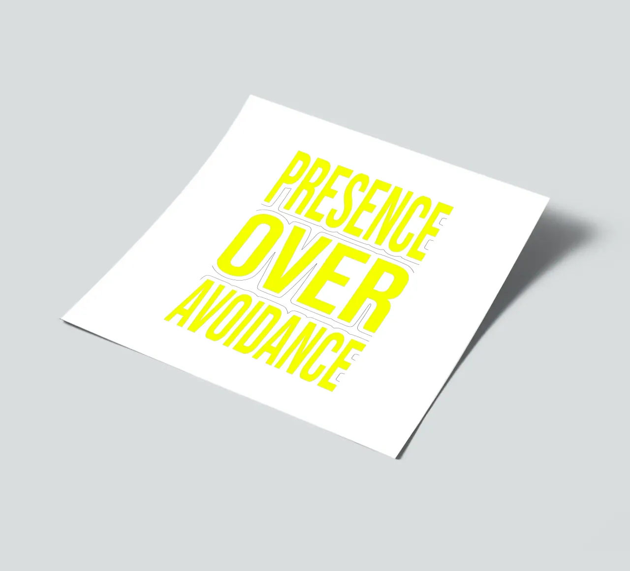 OVER Series- bold letters, brave values (5 colors) foglio adesivo da OVER SERIES
