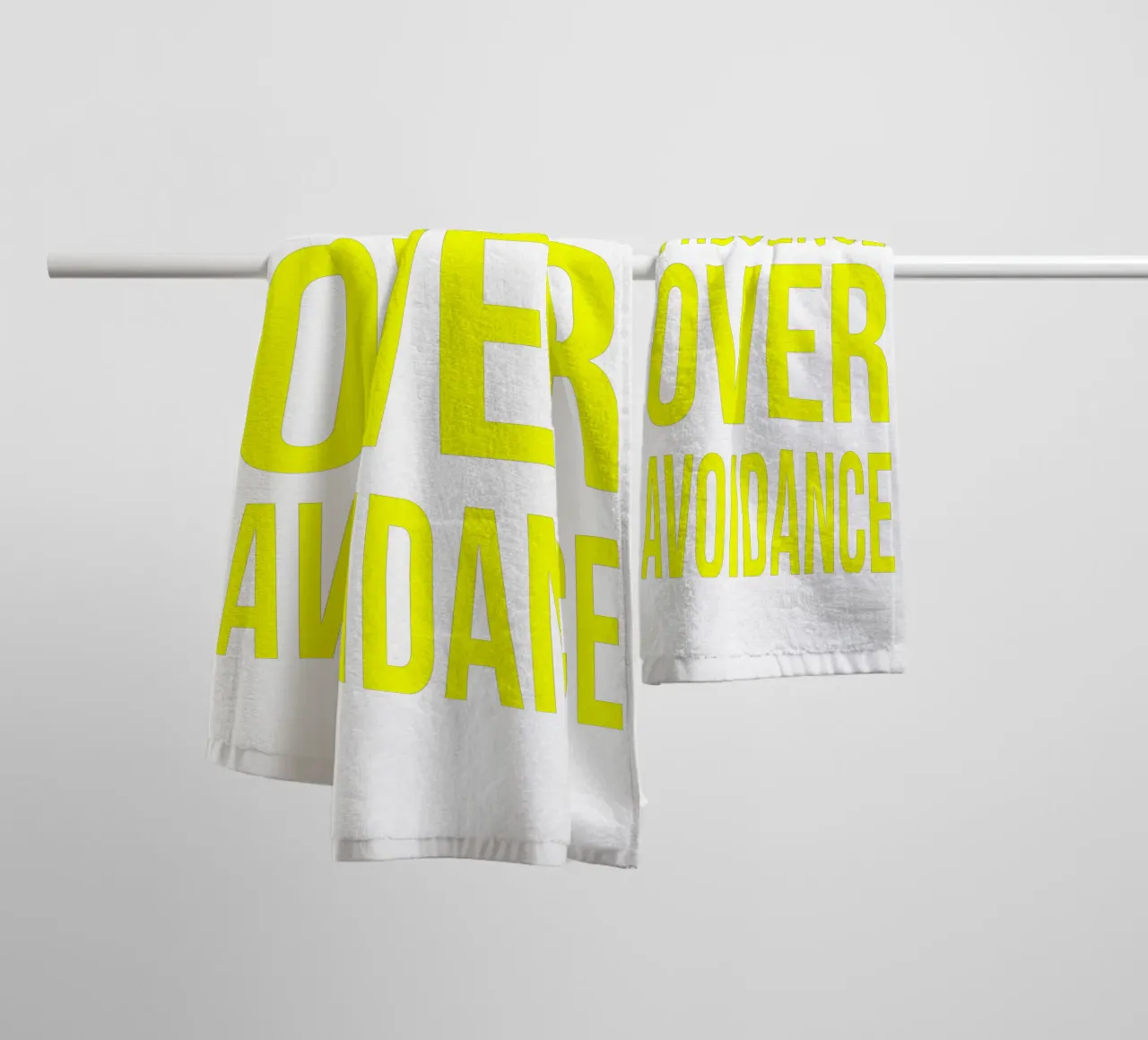 OVER Series- bold letters, brave values (5 colors) asciugamano da bagno da OVER SERIES