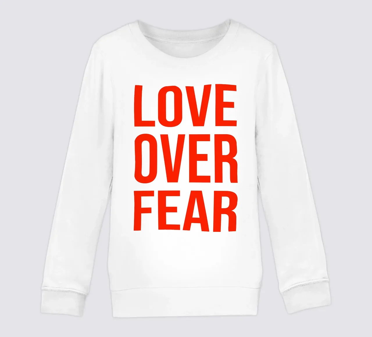 OVER Series- bold letters, brave values (5 colors) felpa bambino da OVER SERIES