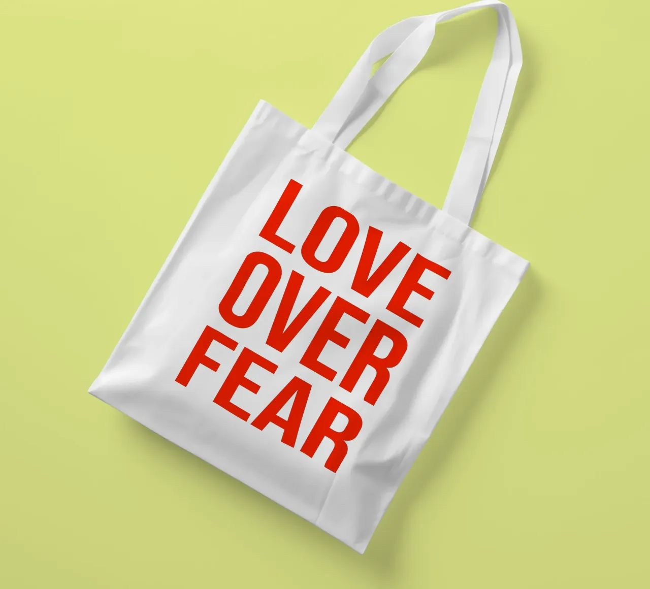 OVER Series- bold letters, brave values (5 colors) borsa in juta da OVER SERIES