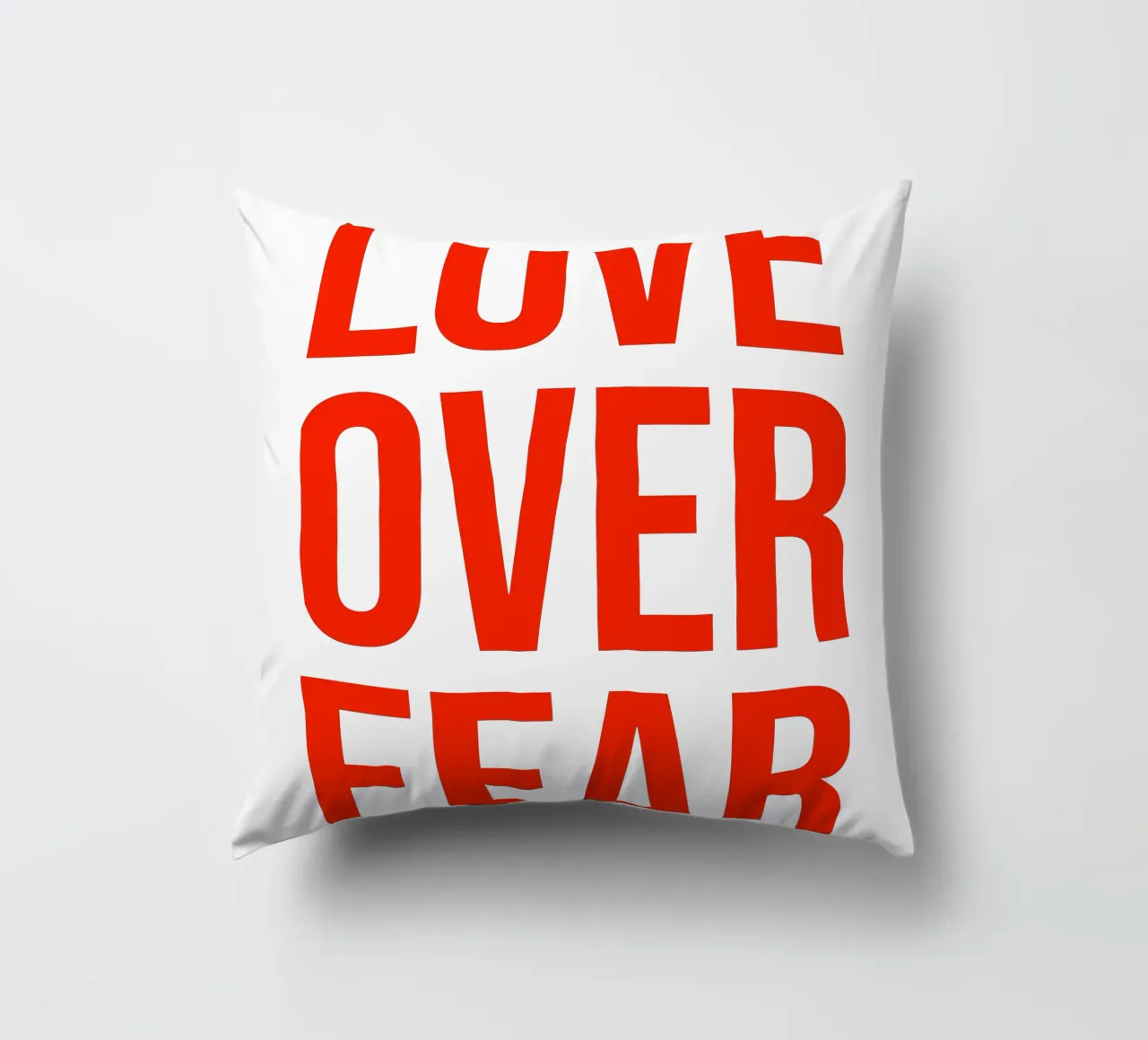 OVER Series- bold letters, brave values (5 colors) cuscino da OVER SERIES
