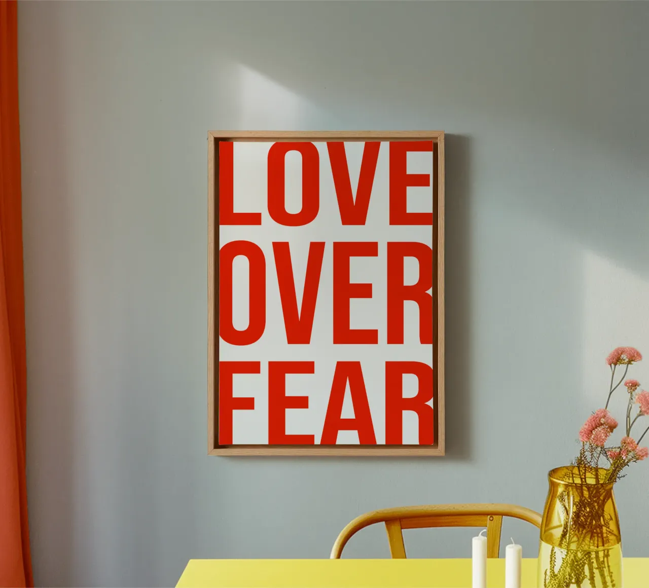 OVER Series- bold letters, brave values (5 colors) tela da OVER SERIES