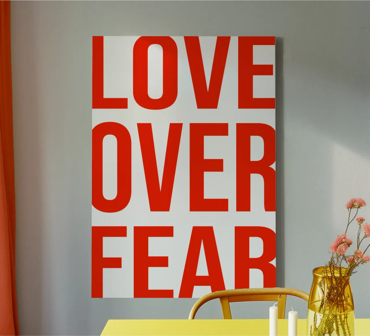 OVER Series- bold letters, brave values (5 colors) tela da OVER SERIES