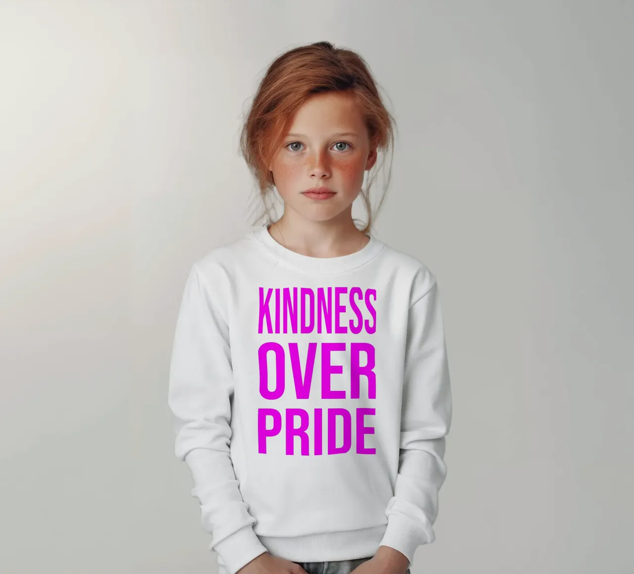 OVER Series- bold letters, brave values (5 colors) felpa bambino da OVER SERIES